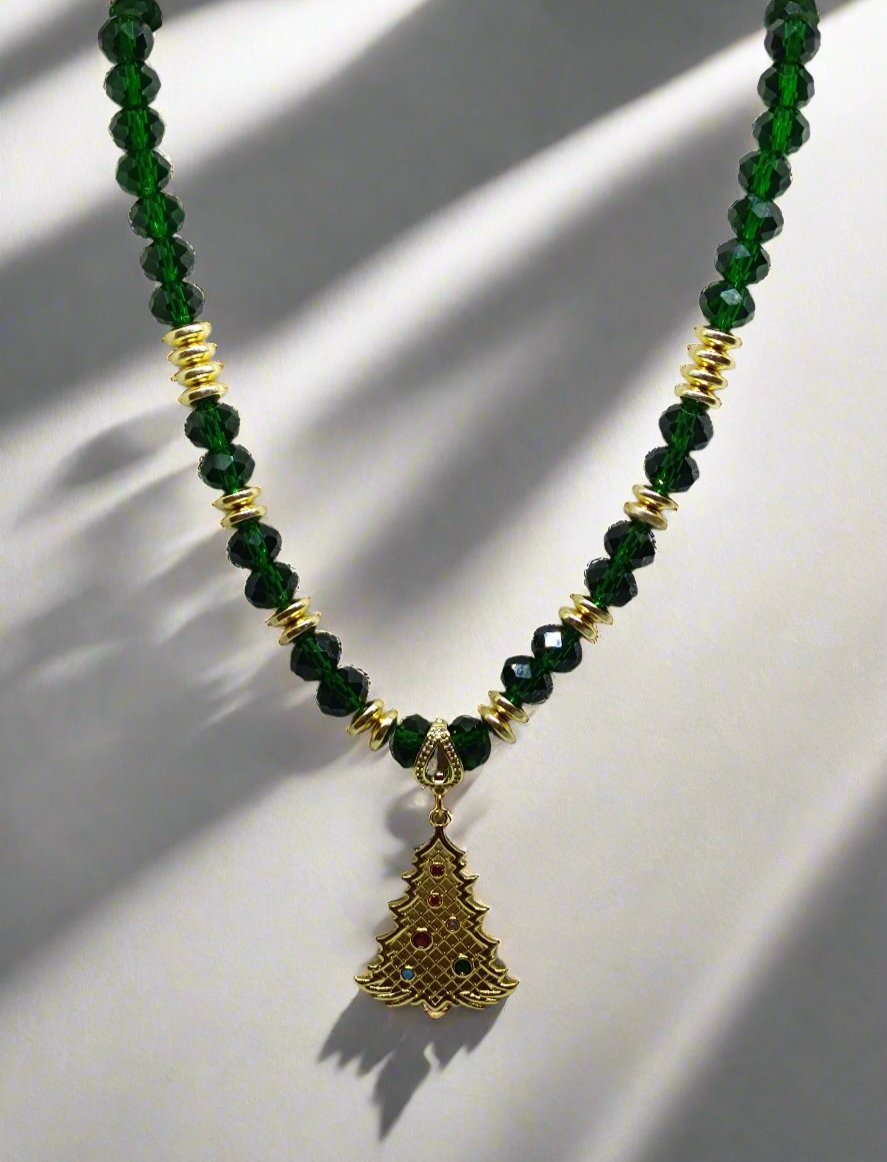 Christmas Tree Charm Pendant | Christmas Pendant|Parish Moor Jewellery