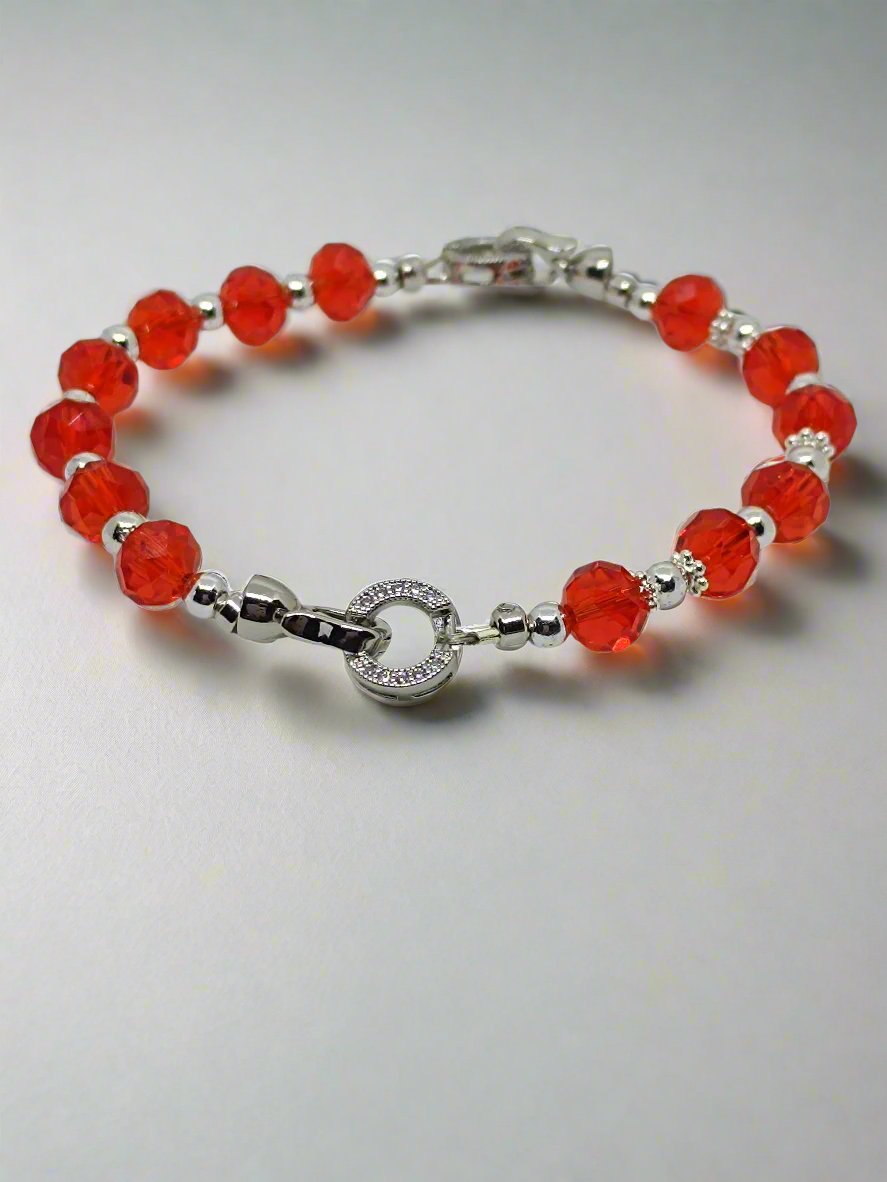 Bright Red Base Bracelet (8mm)