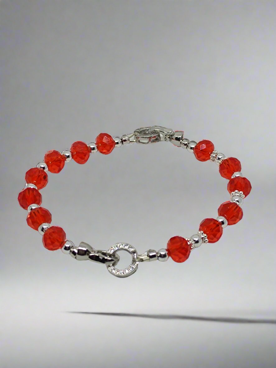 Bright Red Base Bracelet (8mm)