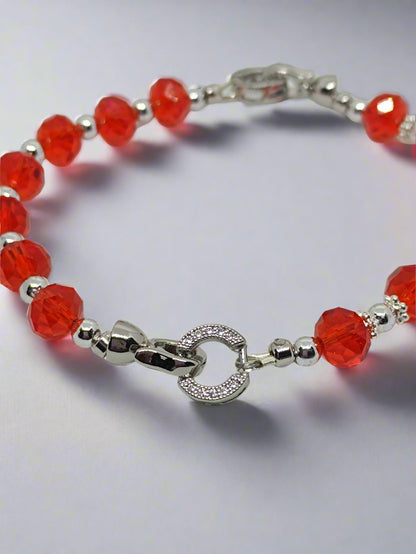 Bright Red Base Bracelet (8mm)