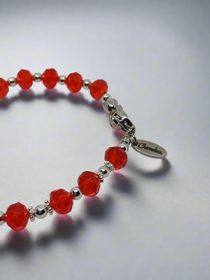 Bright Red Base Bracelet (8mm)