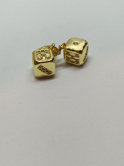 Cubic Zirconia Dice Charm