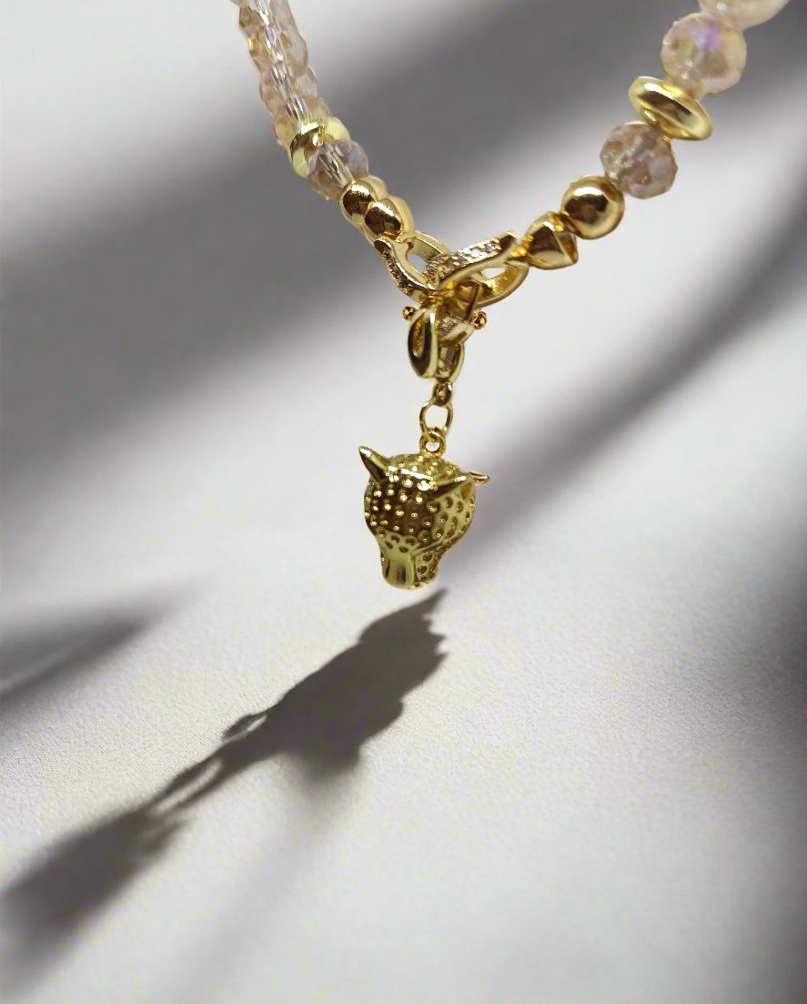 Cubic Zirconia Cheetah Charm