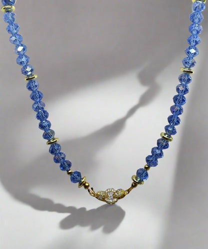 Clear Sapphire Base Necklace (8mm)