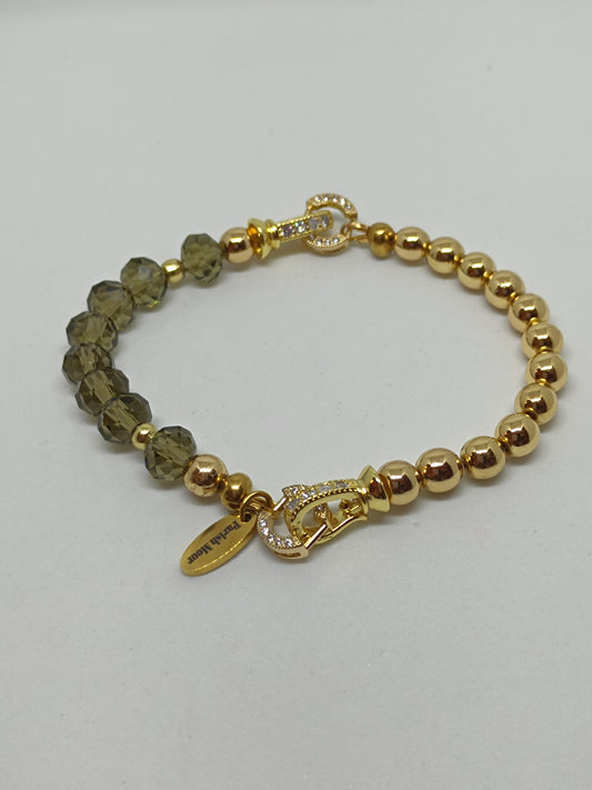 Charmeleon Shadow Olive/Gold Base Bracelet (10mm)