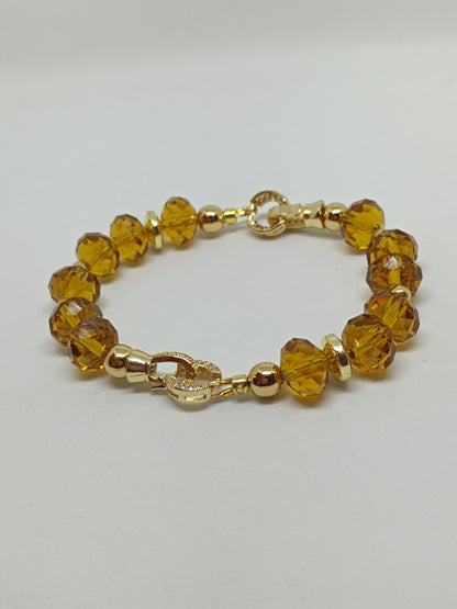 Deep Champagne Base Bracelet (8mm)