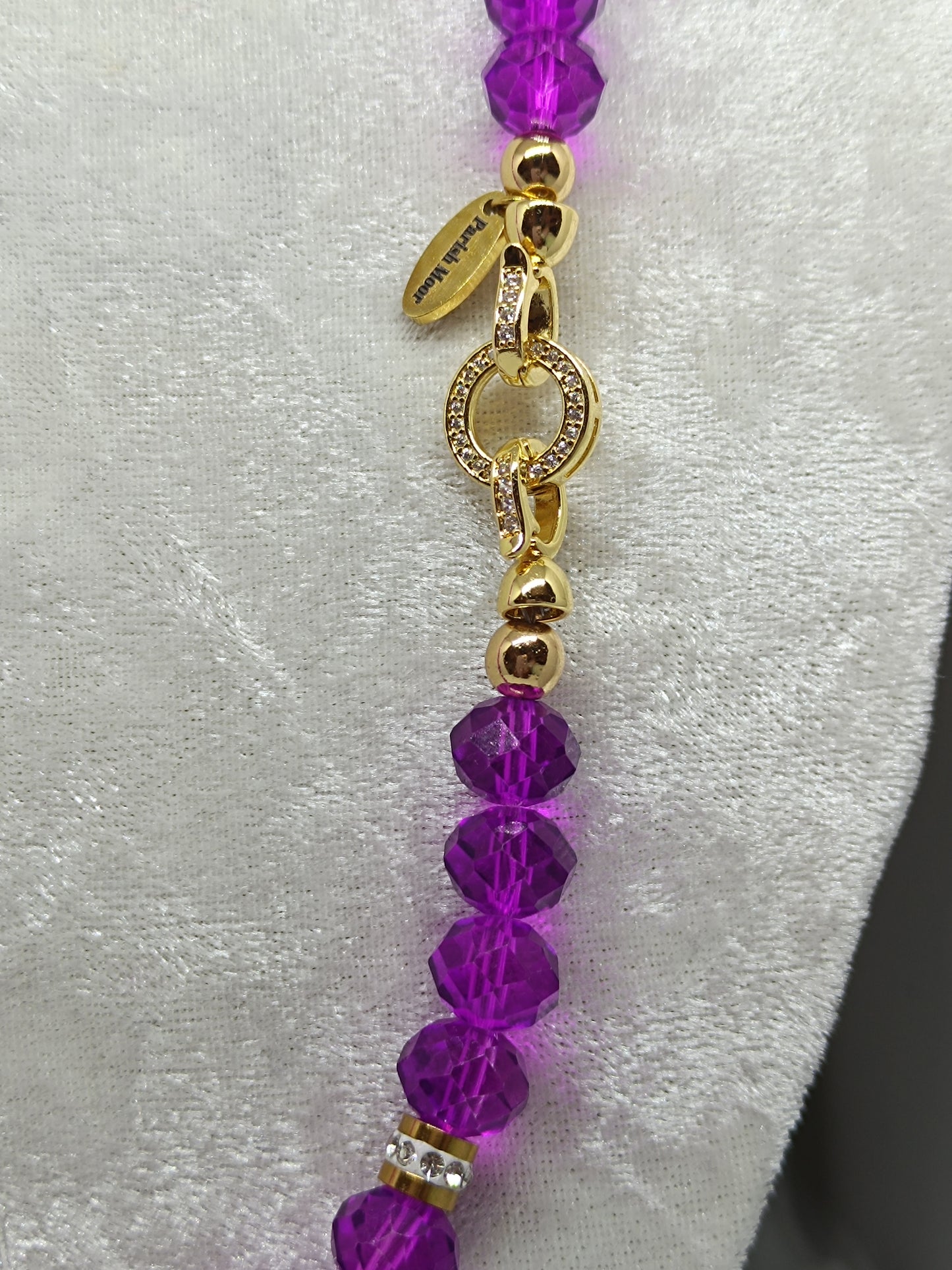 Red Violet Base Necklace (10mm)