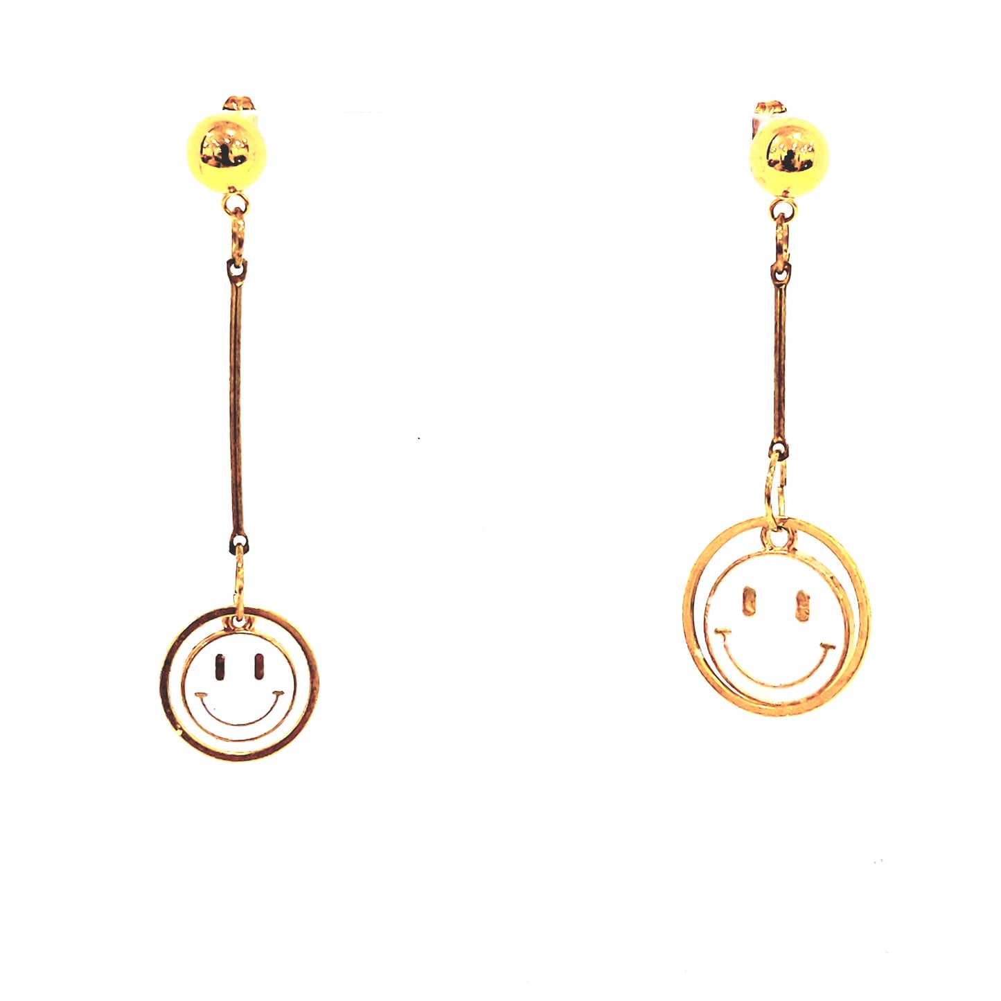 Smiley Asymmetric Earrings