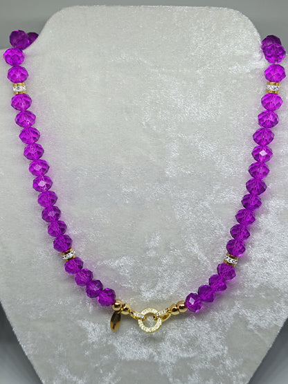 Red Violet Base Necklace (10mm)