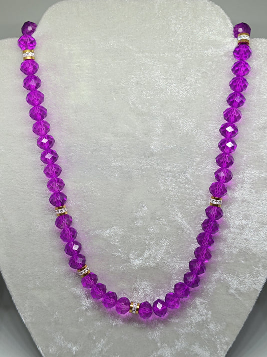 Red Violet Base Necklace (10mm)