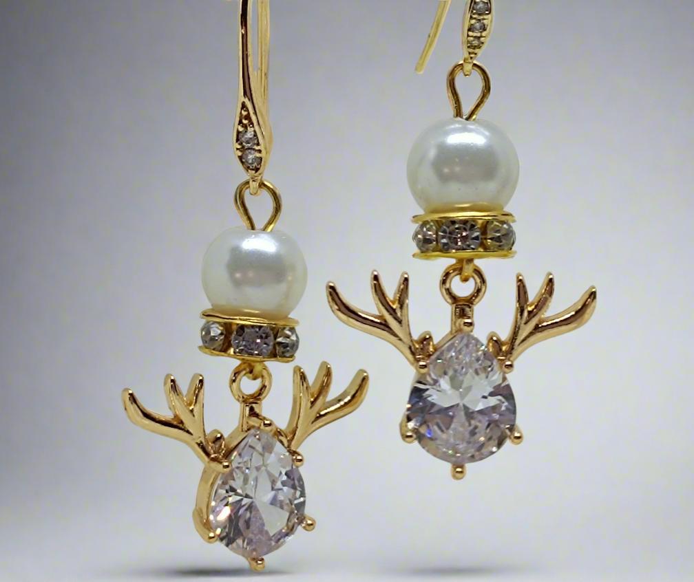 Festive Antler Earrings